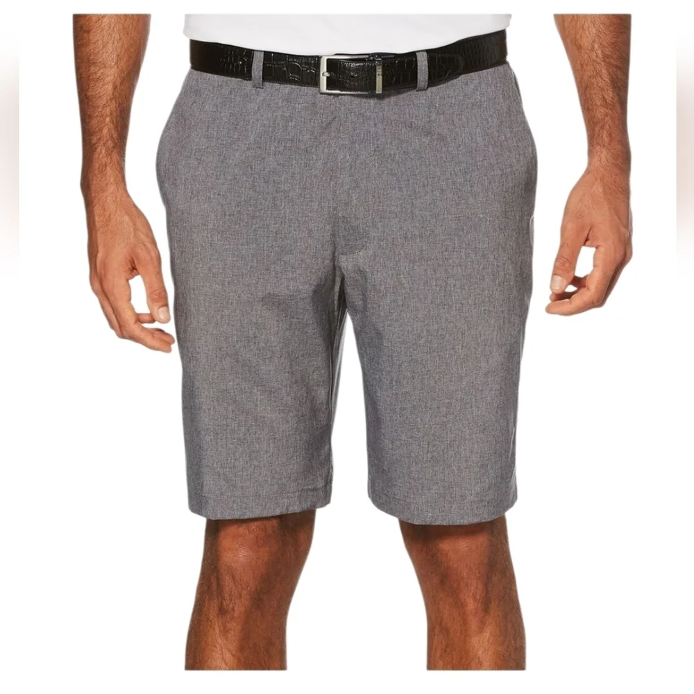 PGA Tour Men's Charcoal Flat Front Shorts 9 In Inseam Size 38